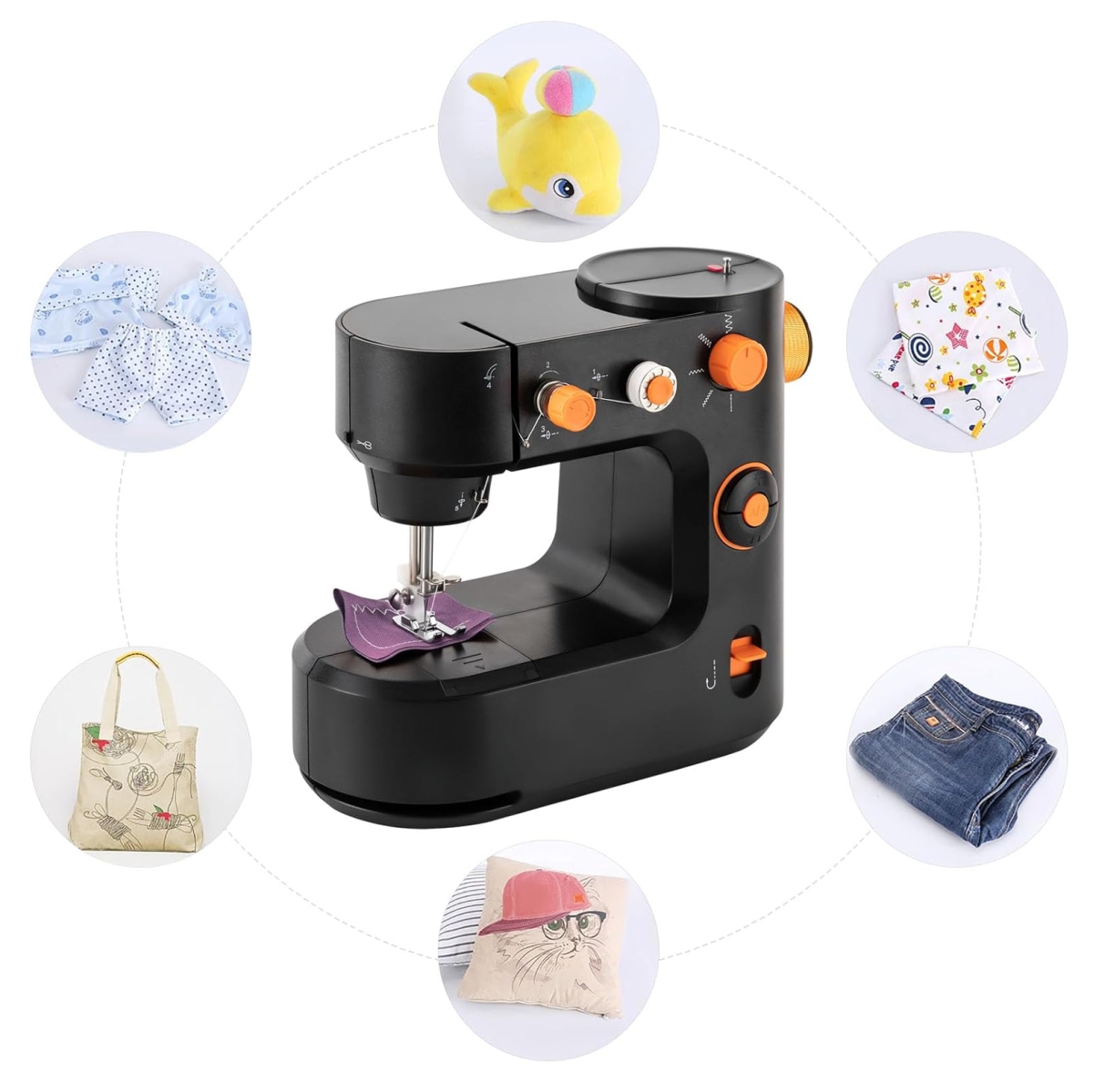 Miniatura 5 de Maquina de Coser Principiantes Negra